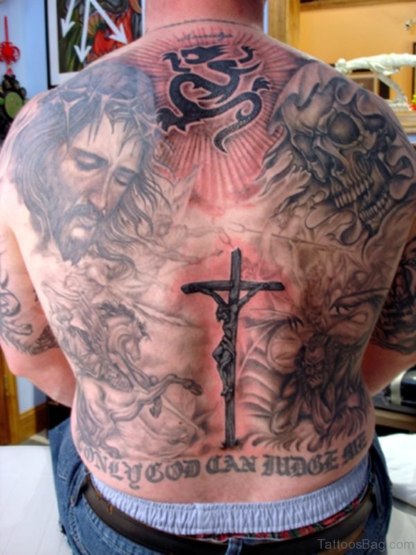 Devil And Jesus Tattoo