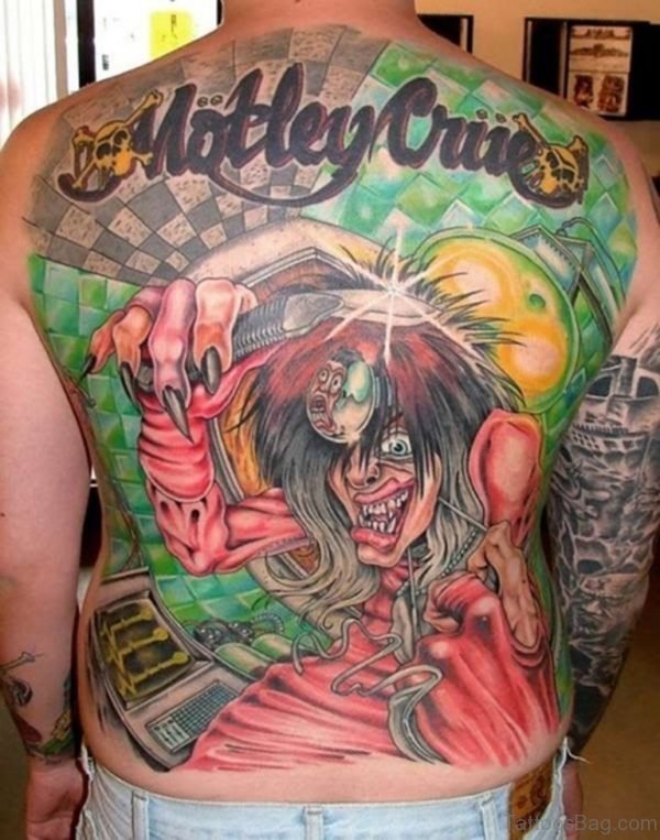 Devil Tattoo On Back