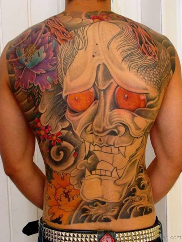 Devil Tattoo On Back