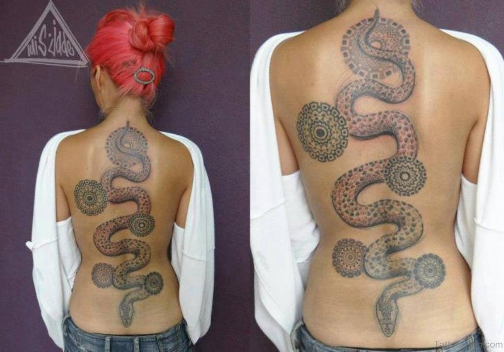 Dotwork Snake Tattoo