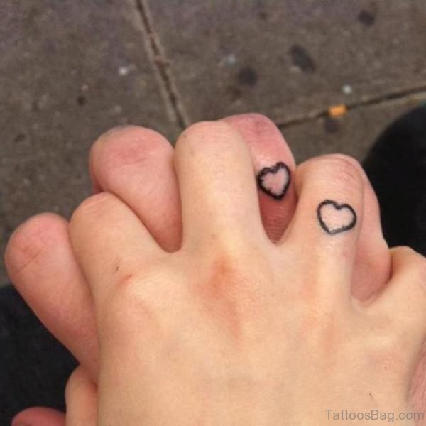 Double Heart Tattoo