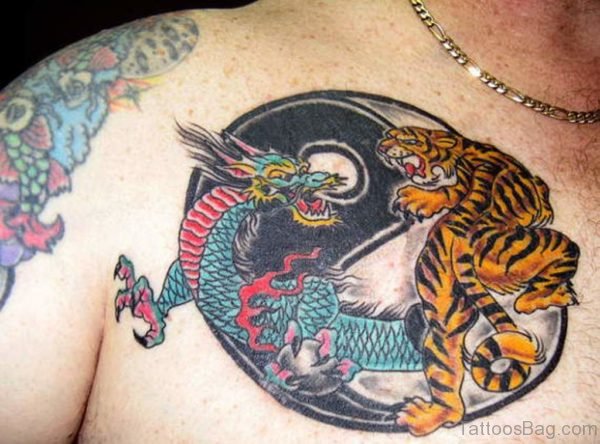 Dragon And Tiger Tattoo
