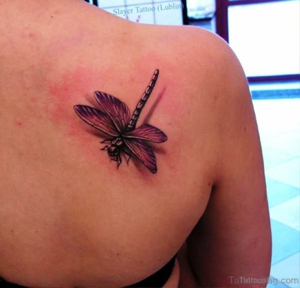 Dragonfly Tattoo Design On Back