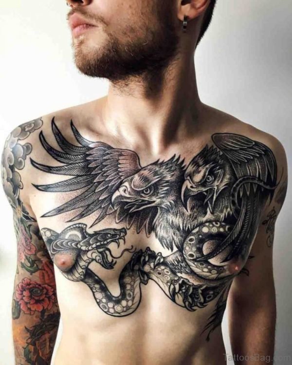 Eagle And Snake Tattoo