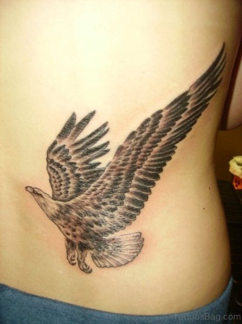 Eagle Bird Tattoo On Lower Back