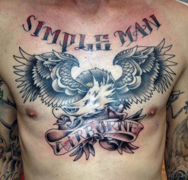 Eagle Chest Tattoo Design