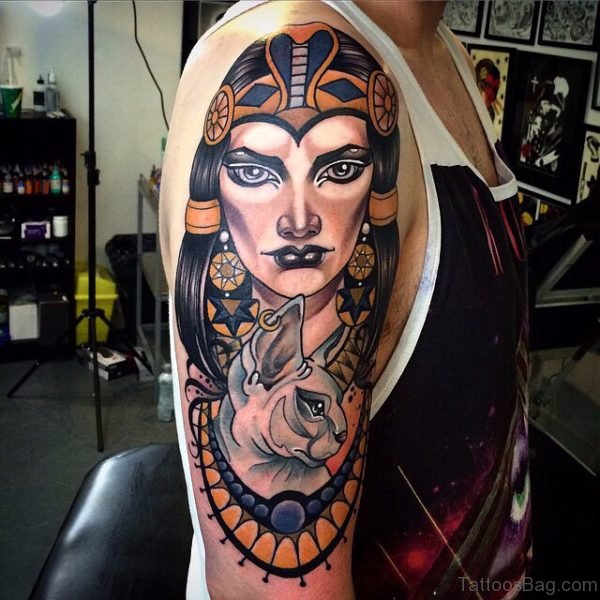 Egyptian Queen Sphynx Tattoo
