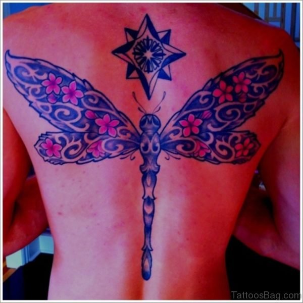Elegant Dragonfly Tattoo
