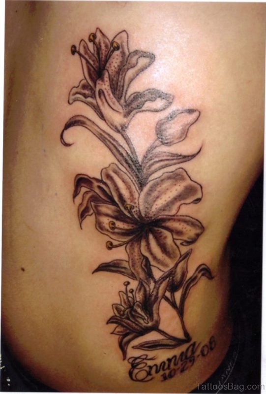 Elegant Lily Flower Tattoo