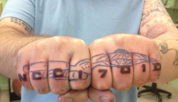Enterprise knuckle Tattoo