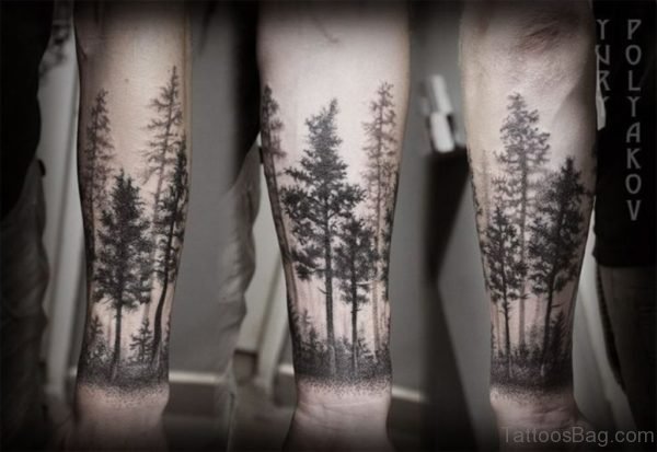 Excellent Tree Tattoo On Wrist