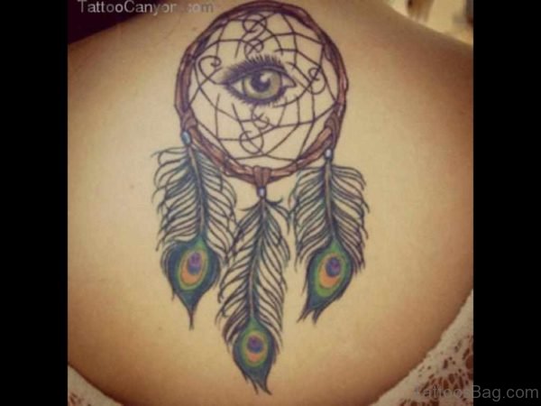 Eye And Dreamcatcher Tattoo Design