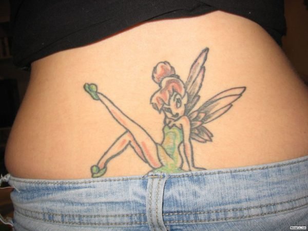 Fairy Tattoo On Lower Back