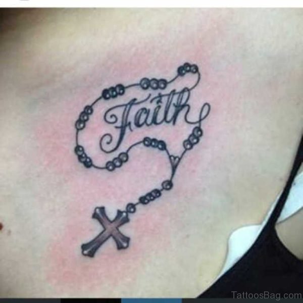 Faith Rosary Tattoo