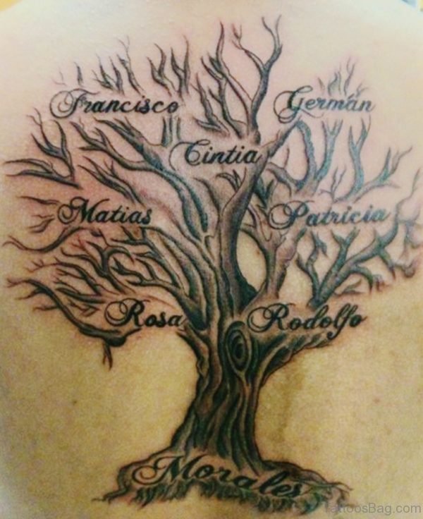Family Tree Names Tattoo