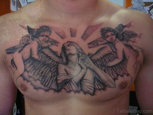 Fancy Angel Tattoo