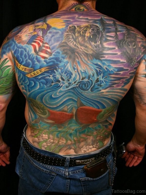 Fancy Full Back Tattoo