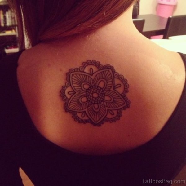 Fancy Mandala Tattoo On Back