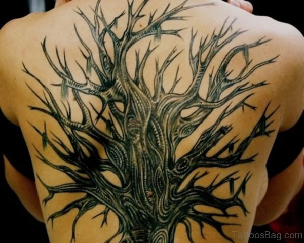 Fancy Tree Tattoo Design