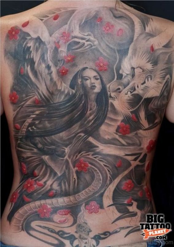 Fantastic Back Tattoo