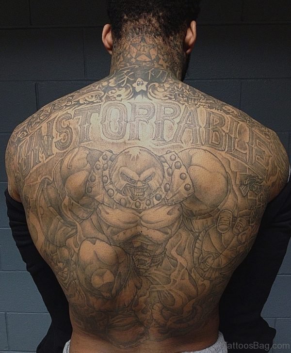 Fantastic Full Back Tattoo