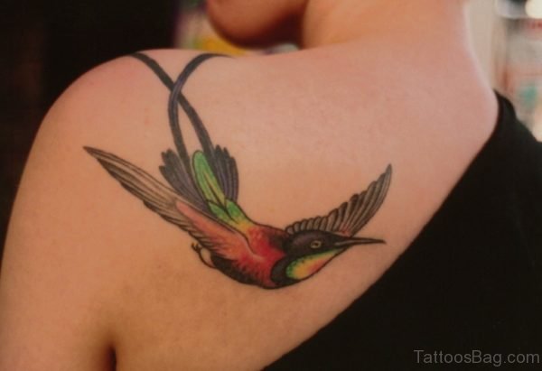 Nice Hummingbird Tattoo Design