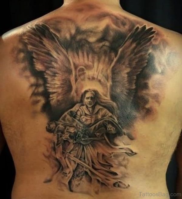 Fantastic Memorial Angel Tattoo