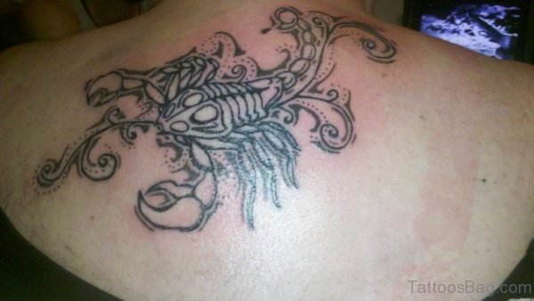 Fantastic Scorpion Tattoo On Back