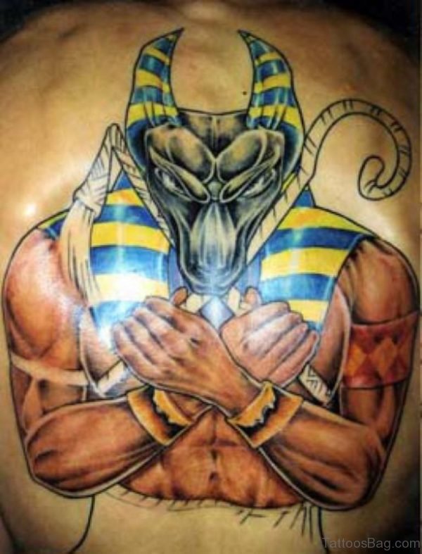 Fantastic Egyptian Tattoo On Back