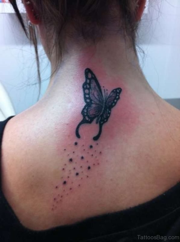 Fine Butterfly Tattoo