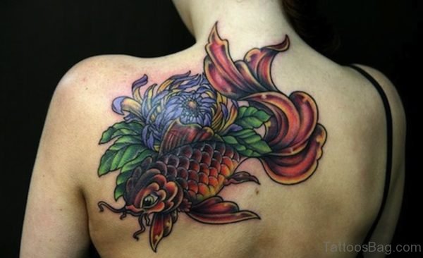 Colorful Fine Fish Tattoo