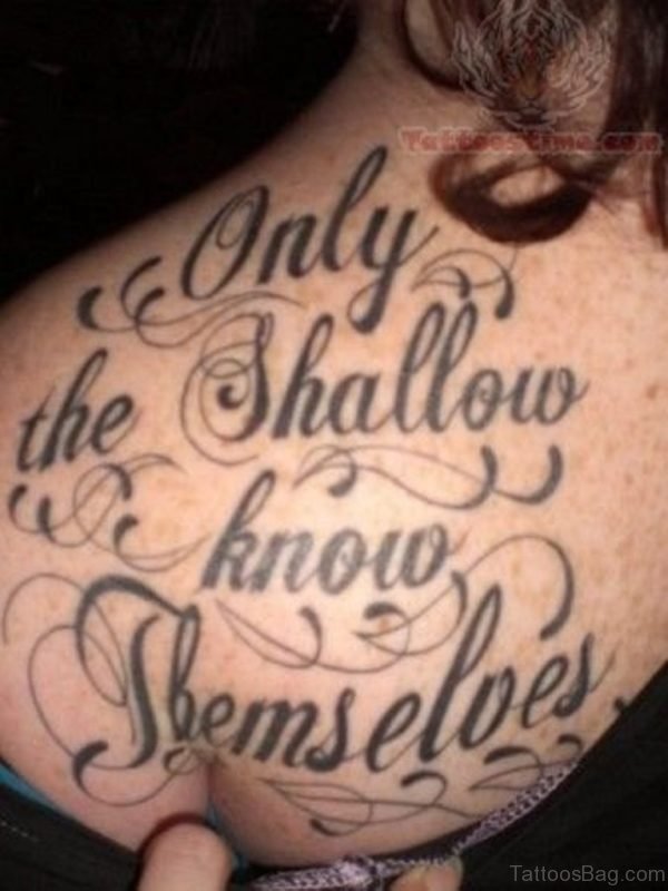 Fine Wording Tattoo