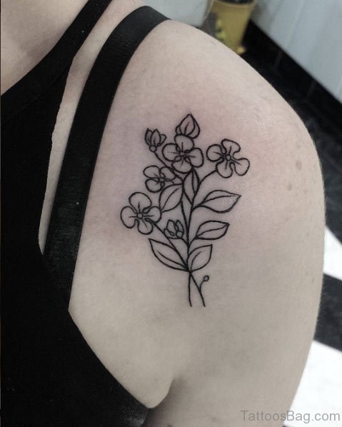 Floral Shoulder Tattoo