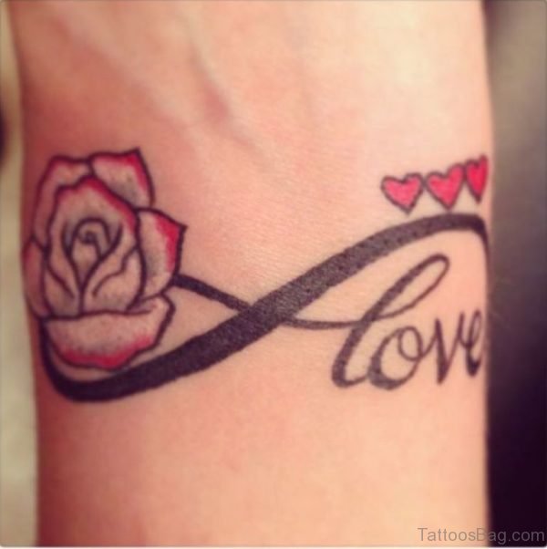 Flower And Love Tattoo