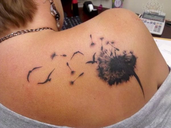 Flying Birds Tattoo On Back Shoulder