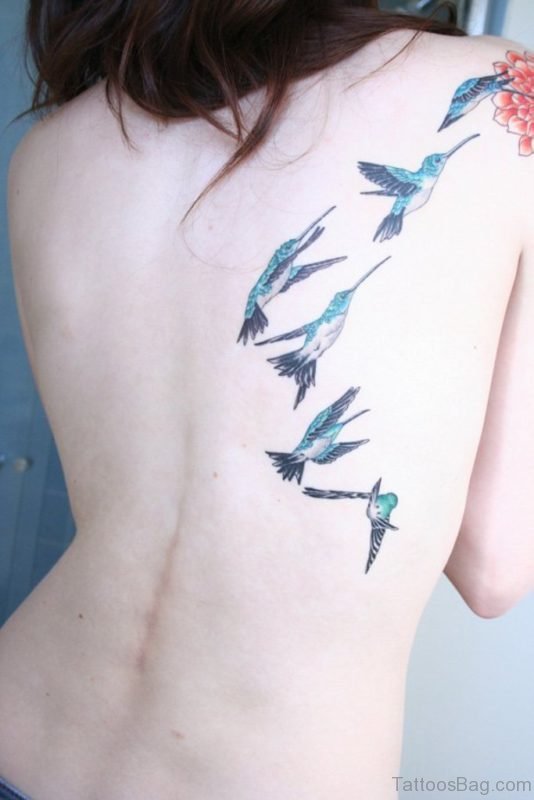 Flying Hummingbird Tattoo