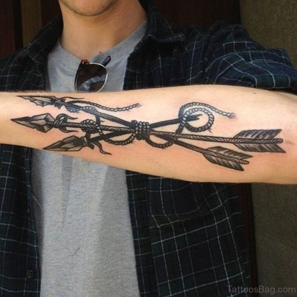 Forearm Arrow Tattoo On Wrist