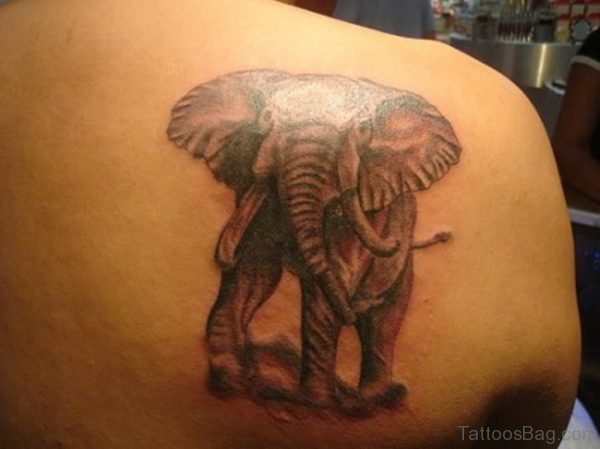 Funky Elephant Tattoo