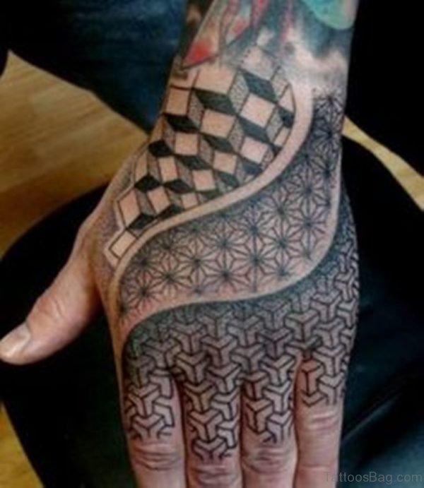 Funky Geometric Tattoo
