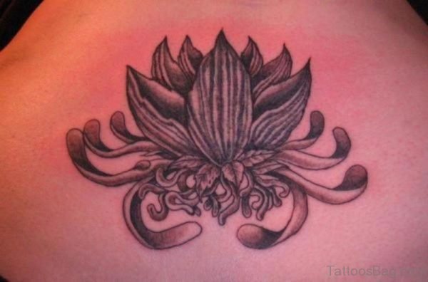 Funky Lotus Flower Tattoo