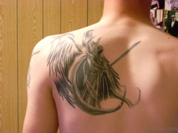 Memorial Angel Tattoo Design
