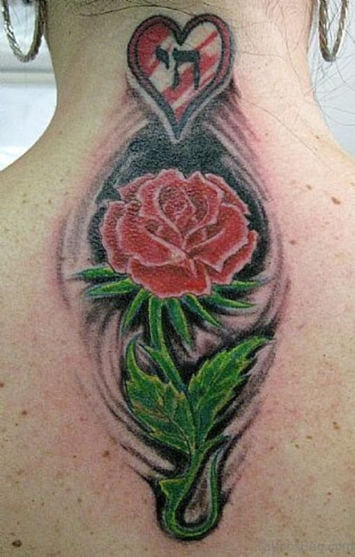 Funky Rose Tattoo