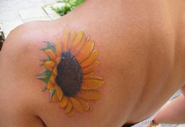 Funky Sunflower Tattoo