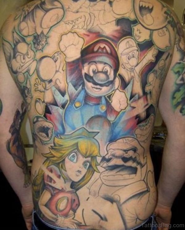 Funny Back Tattoo