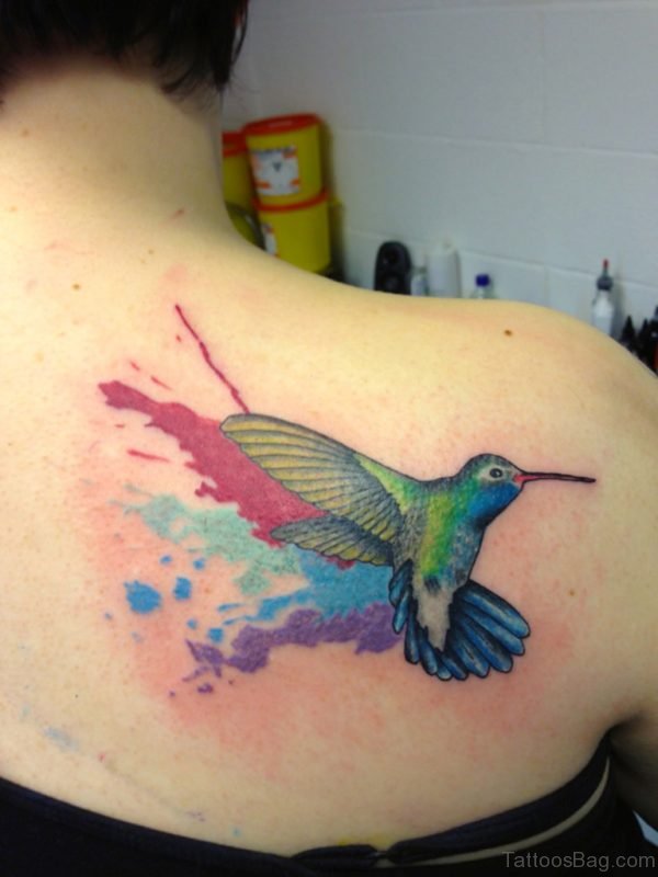 Graceful Hummingbird Tattoo  Design
