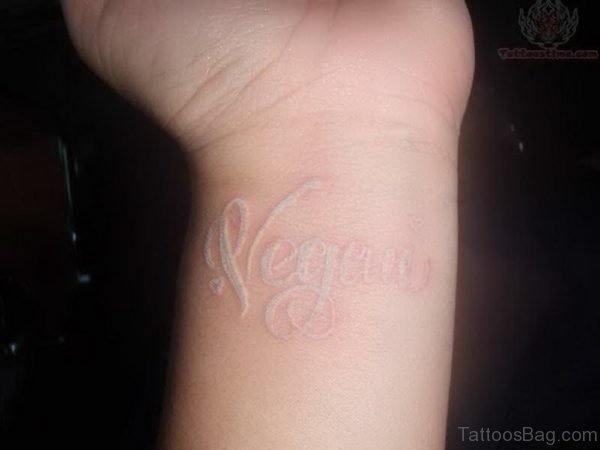 Graceful Word Tattoo On Wrist