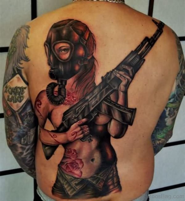 Gas Mask Girl Tattoo