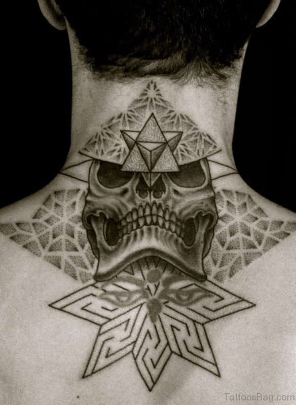 Geometric Skull Tattoo 