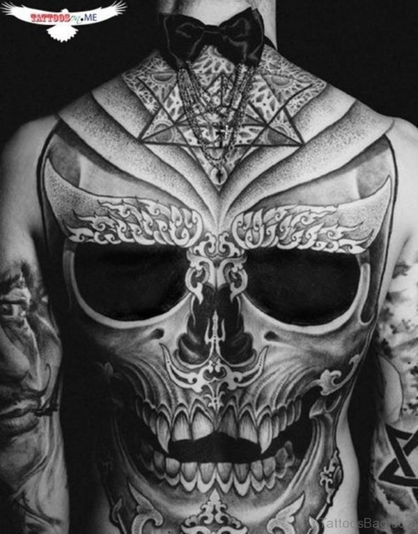 Geometric Skull Tattoo