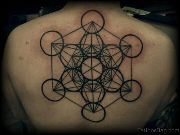 Geometric Tattoo On Back Image